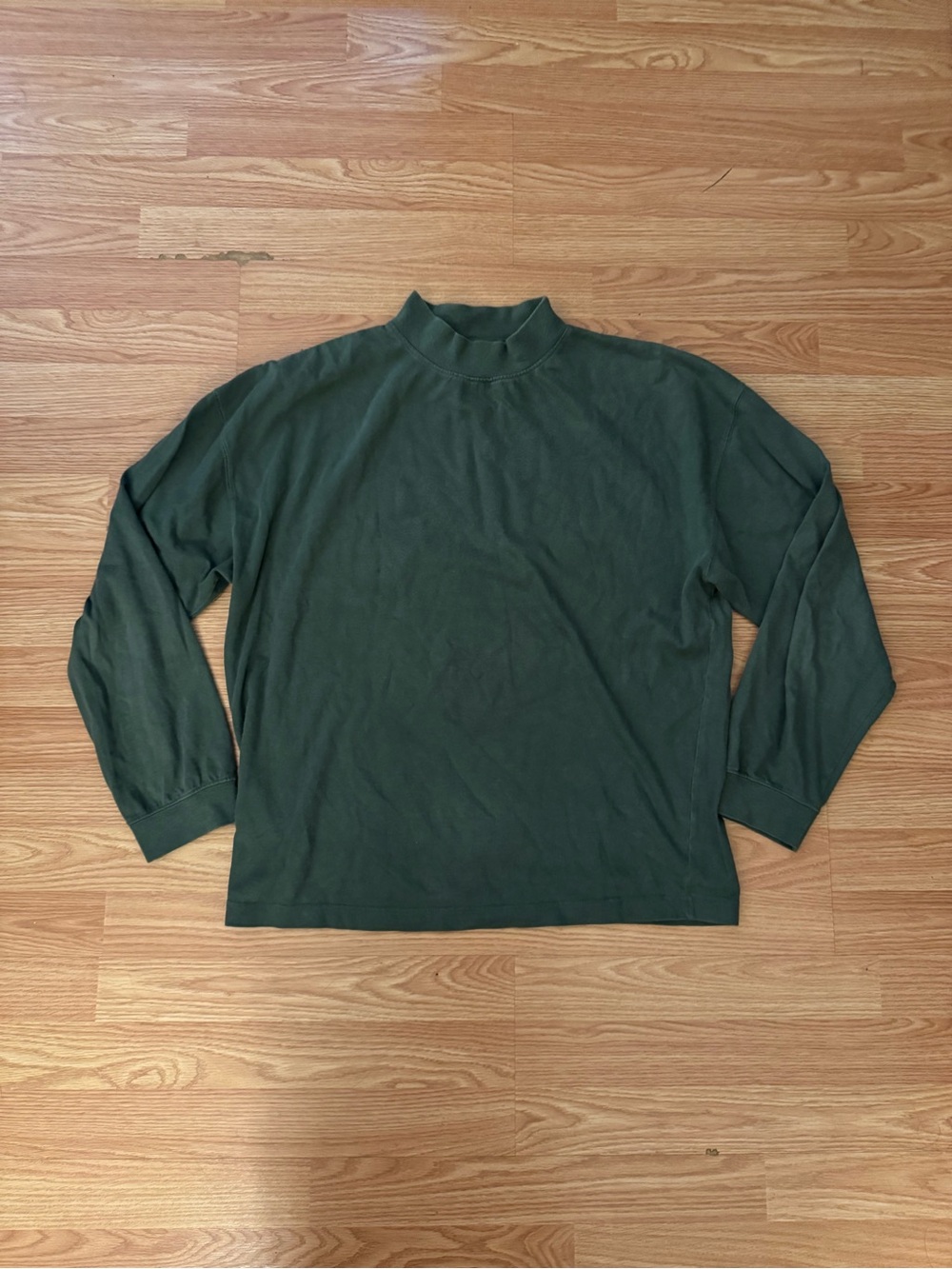 Structure Forest Green Mock Neck Pullover